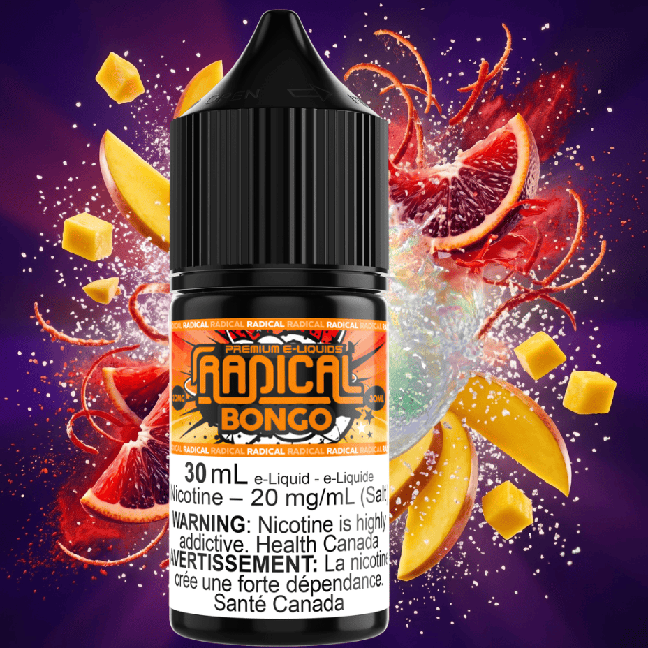 Bongo Salt Nic by Radical E-liquid 30mL / 12mg Vape Superstore  Saskatchewan Canada