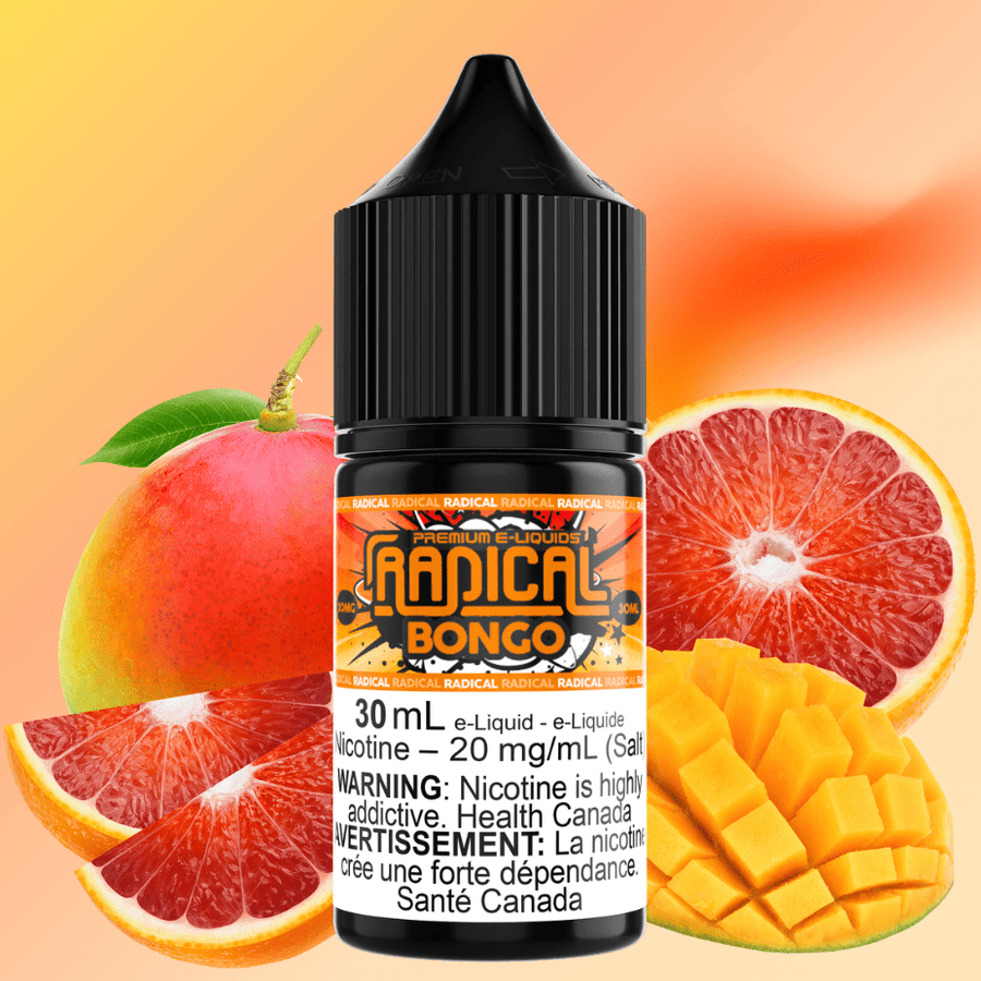 Bongo Salt Nic by Radical E-liquid 30mL / 12mg Vapexcape Vape and Bong Shop Regina Saskatchewan