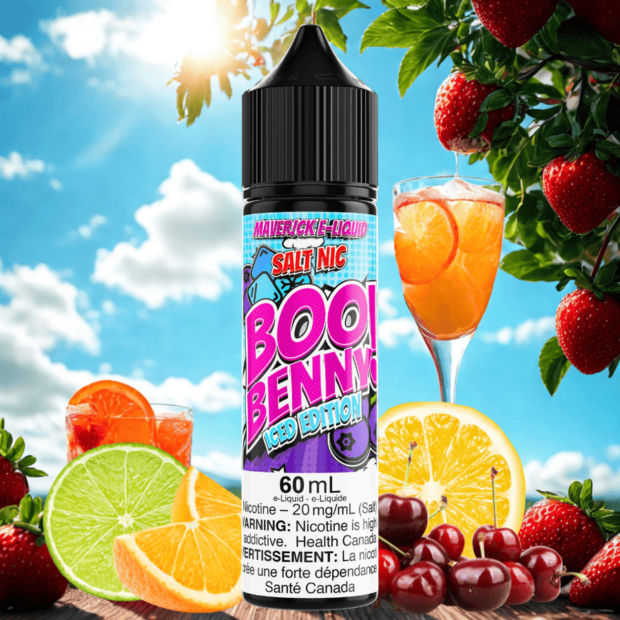 Boo Benny Ice Salt by Maverick E-Liquid-60mL Vapexcape Vape and Bong Shop Regina Saskatchewan