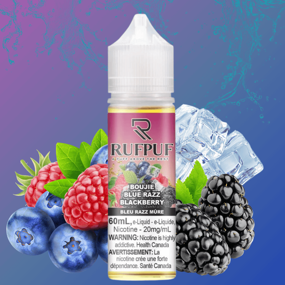 Boujie Blue Razz Blackberry Salt by Rufpuf E-Liquid-60ml 60mL / 20mg Vape Superstore  Saskatchewan Canada