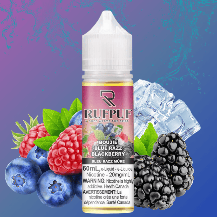 Boujie Blue Razz Blackberry Salt by Rufpuf E-Liquid-60ml 60mL / 20mg Vape Superstore  Saskatchewan Canada