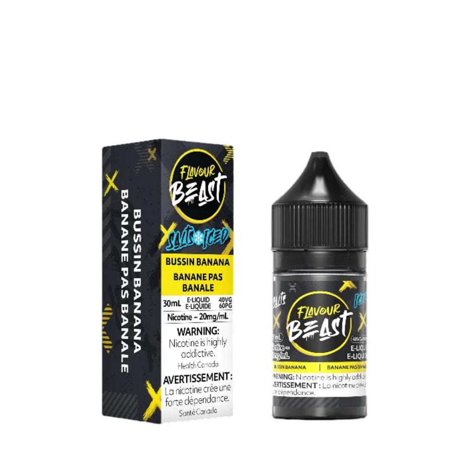 Bussin Banana Iced Salts by Flavour Beast E-Liquid 30ml / 20mg Vape Superstore  Saskatchewan Canada
