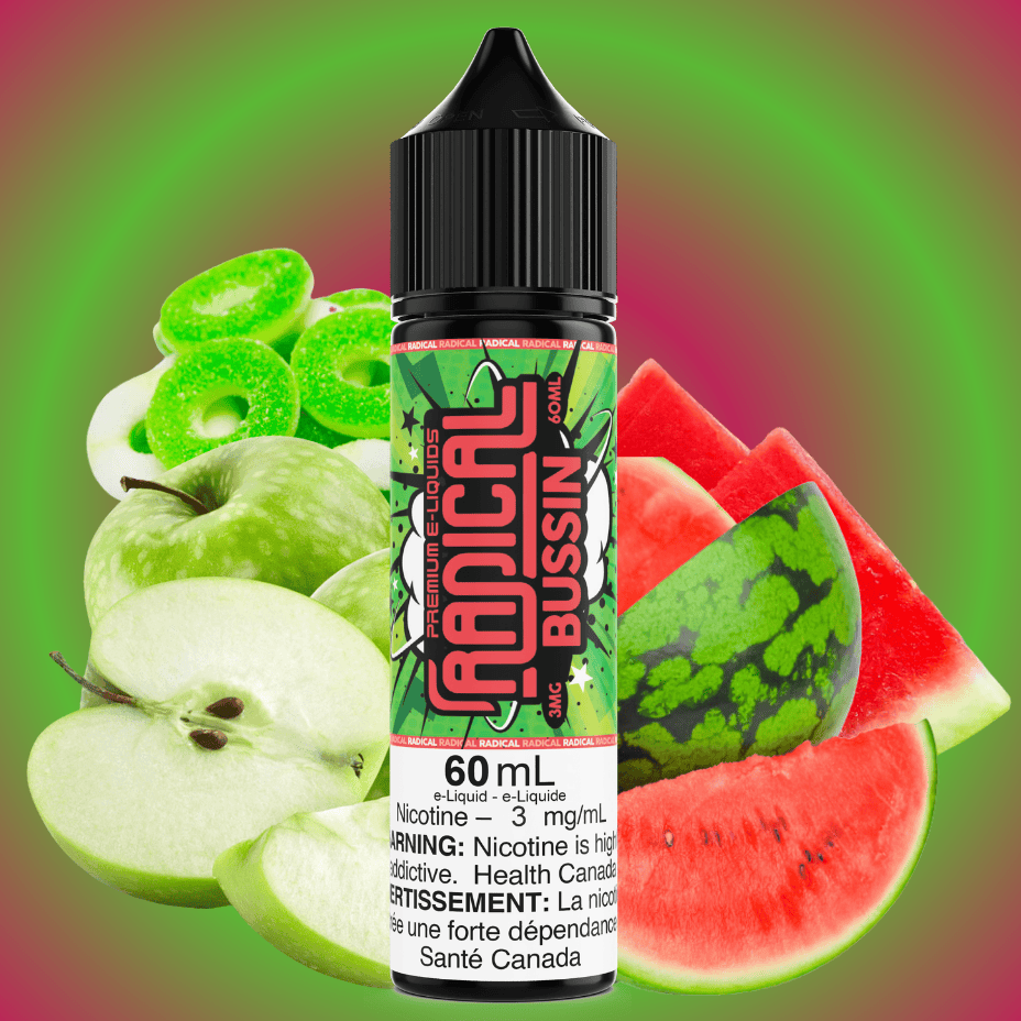Bussin by Radical E-liquid 60ml / 3mg Vape Superstore  Saskatchewan Canada
