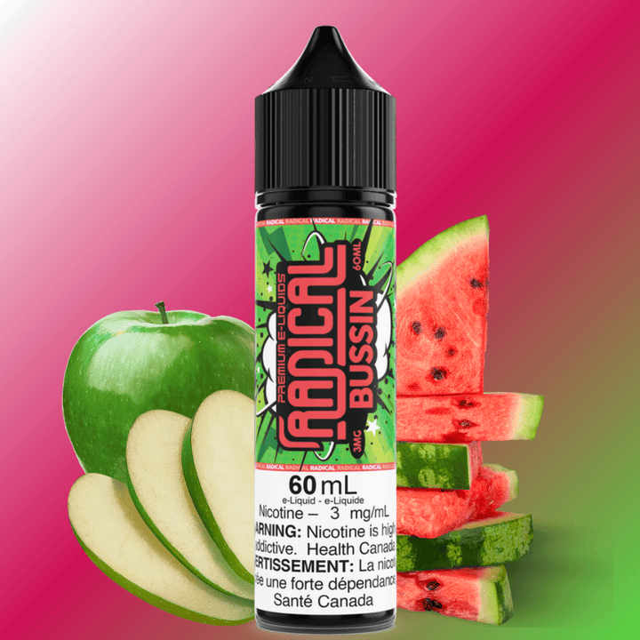 Bussin by Radical E-liquid 60ml / 3mg Vape Superstore  Saskatchewan Canada