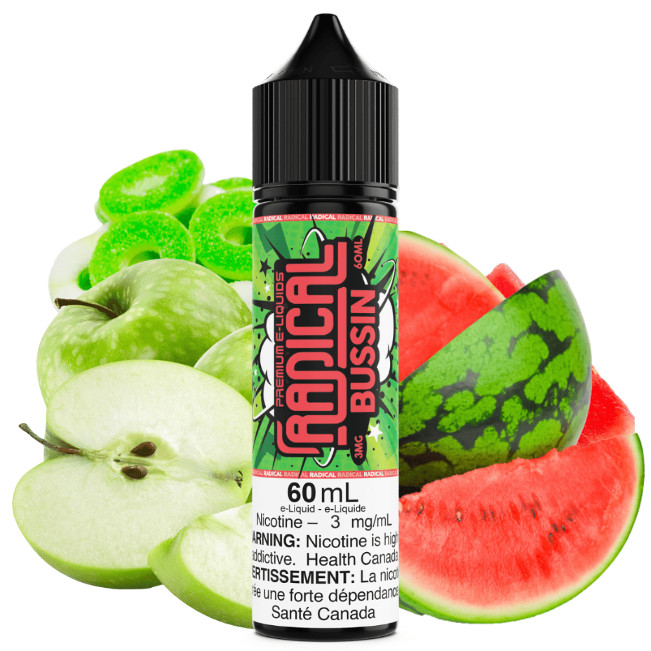 Bussin by Radical E-liquid 60ml / 3mg Vape Superstore  Saskatchewan Canada