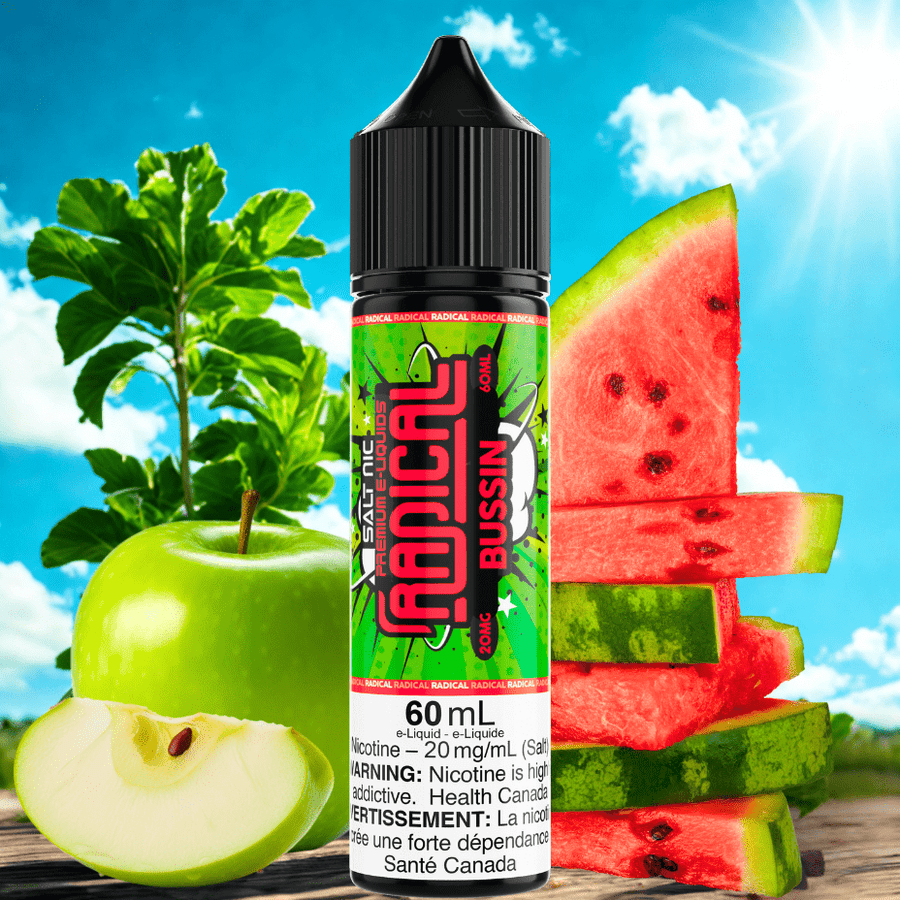 Bussin Salt by Radical E-liquid-60mL Vapexcape Vape and Bong Shop Regina Saskatchewan