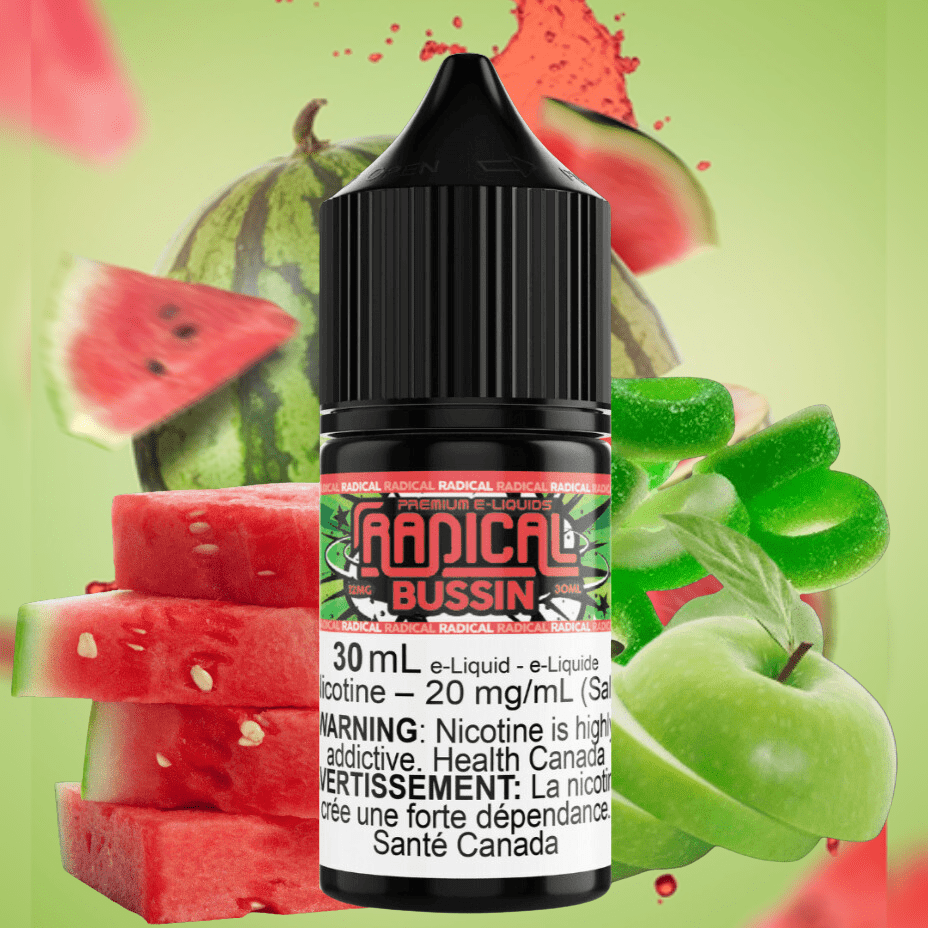 Bussin Salt Nic by Radical E-liquid 30mL / 12mg Vape Superstore  Saskatchewan Canada