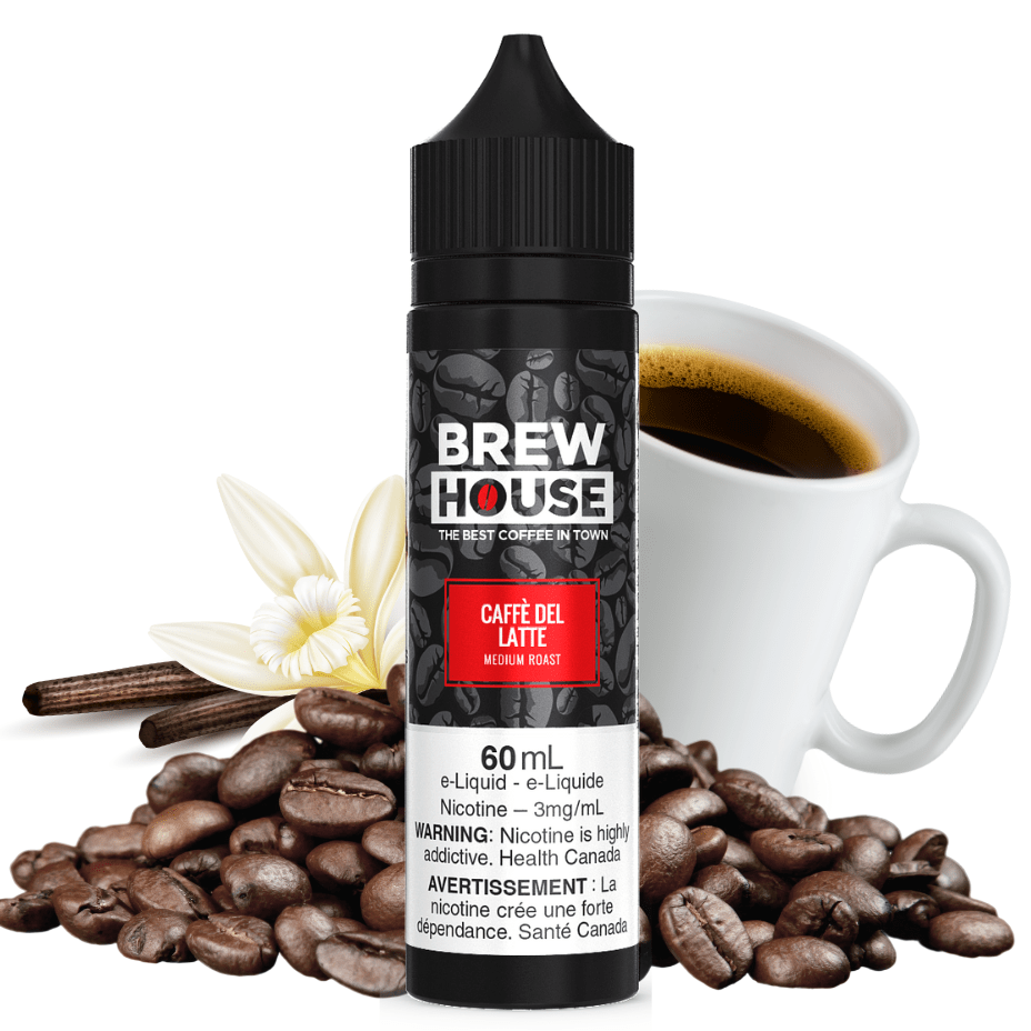 Caffe Del Latte by Brew House E-Liquid 60ml / 3mg Vape Superstore  Saskatchewan Canada