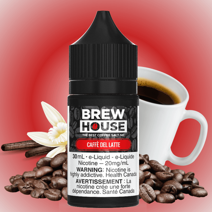 Caffe Del Latte Salt by Brew House E-Liquid 30ml / 10mg Vape Superstore  Saskatchewan Canada