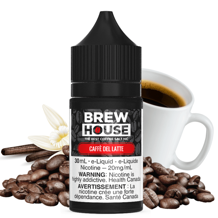 Caffe Del Latte Salt by Brew House E-Liquid 30ml / 10mg Vape Superstore  Saskatchewan Canada