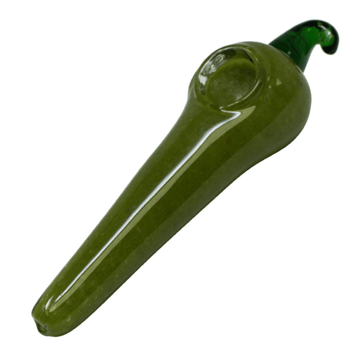 Cannatonik Chili Pepper Glass Hand Pipe 5" Green Vapexcape Vape and Bong Shop Regina Saskatchewan