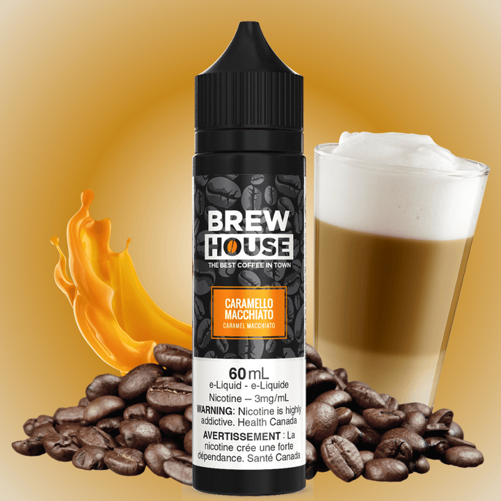 Caramello Macchiato by Brew House E-Liquid 60ml / 3mg Vape Superstore  Saskatchewan Canada