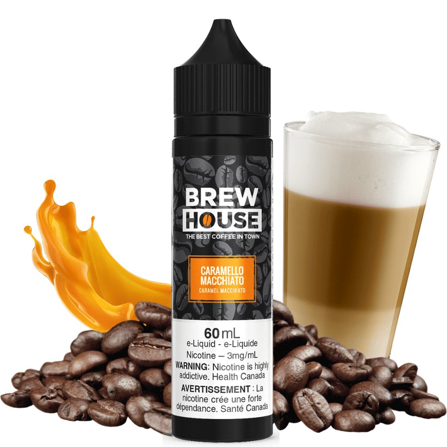 Caramello Macchiato by Brew House E-Liquid 60ml / 3mg Vape Superstore  Saskatchewan Canada