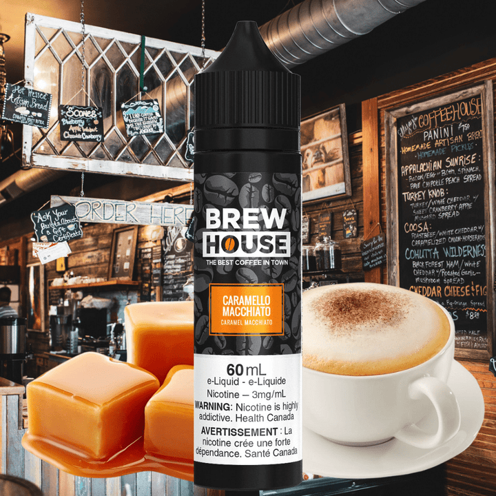 Caramello Macchiato by Brew House E-Liquid Vape Superstore  Saskatchewan Canada