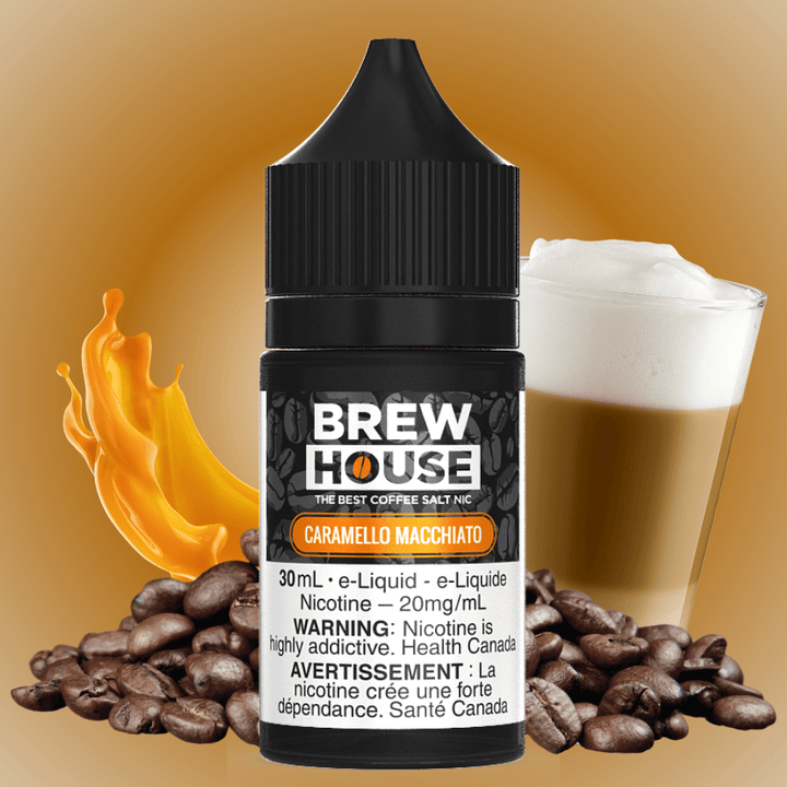 Caramello Macchiato Salt by Brew House E-Liquid 30ml / 12mg Vape Superstore  Saskatchewan Canada
