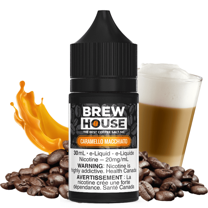 Caramello Macchiato Salt by Brew House E-Liquid 30ml / 12mg Vape Superstore  Saskatchewan Canada