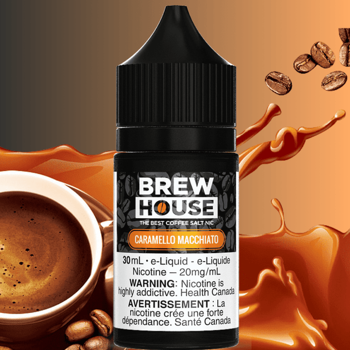 Caramello Macchiato Salt by Brew House E-Liquid Vape Superstore  Saskatchewan Canada