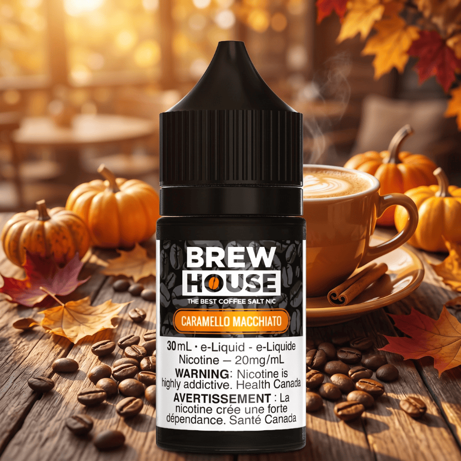 Caramello Macchiato Salt by Brew House E-Liquid Vape Superstore  Saskatchewan Canada