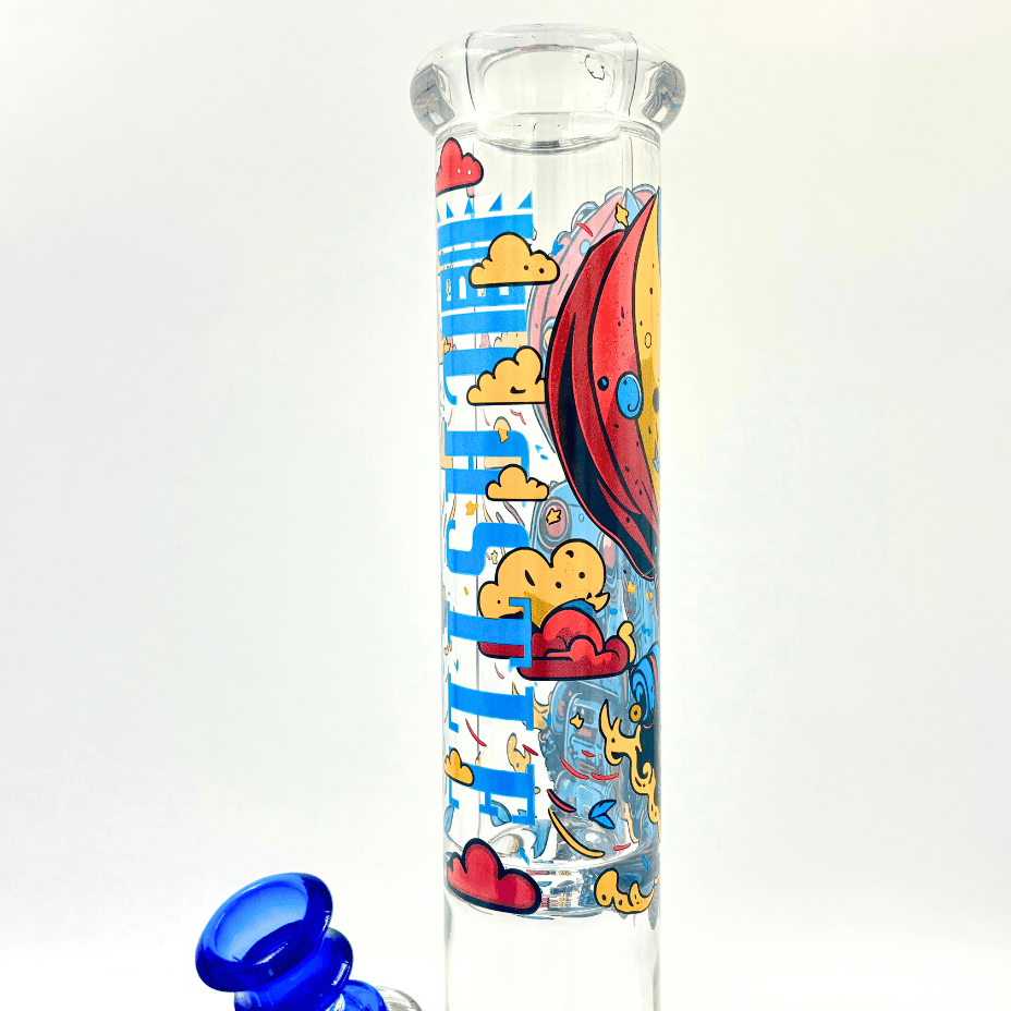 Castle Glassworks 15mm Robot Beaker 14" Vape Superstore  Saskatchewan Canada