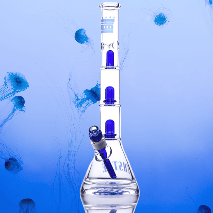 Castle Glassworks 17" Double Showerhead Beaker Vape Superstore  Saskatchewan Canada