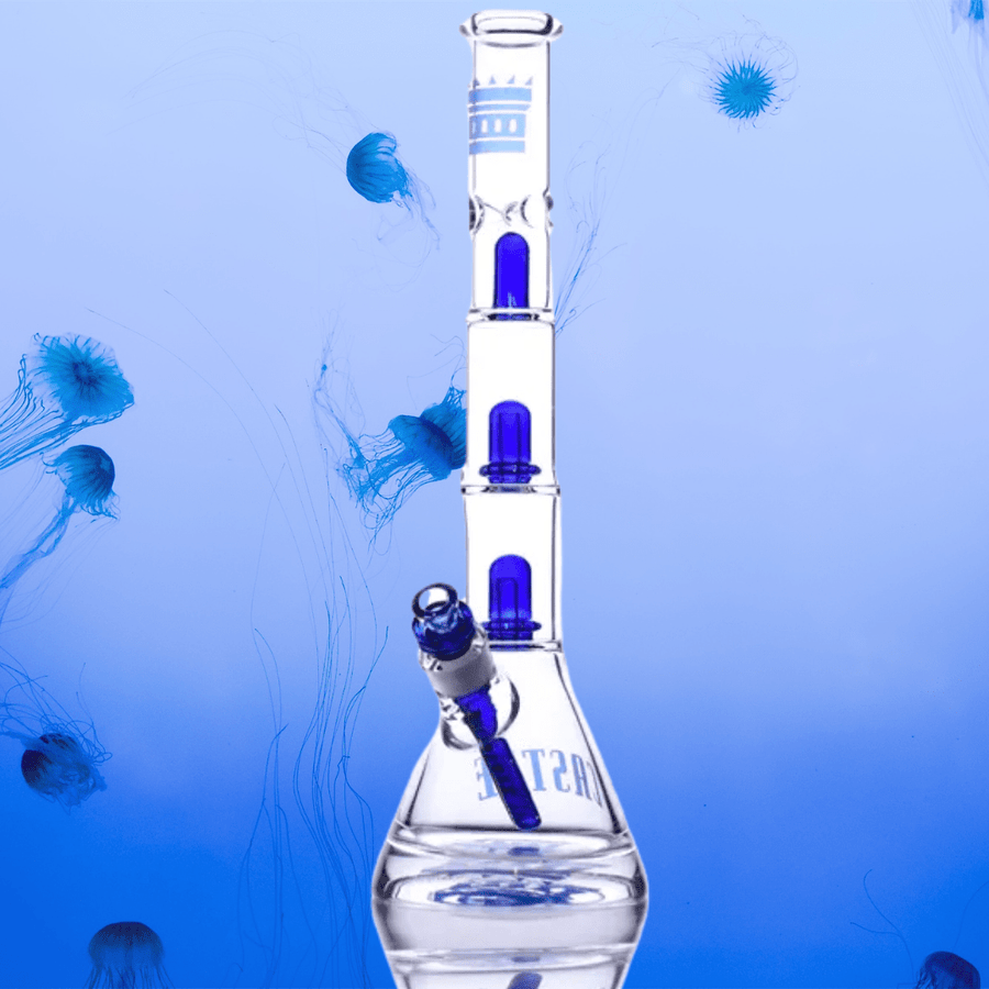 Castle Glassworks 17" Double Showerhead Beaker Vape Superstore  Saskatchewan Canada