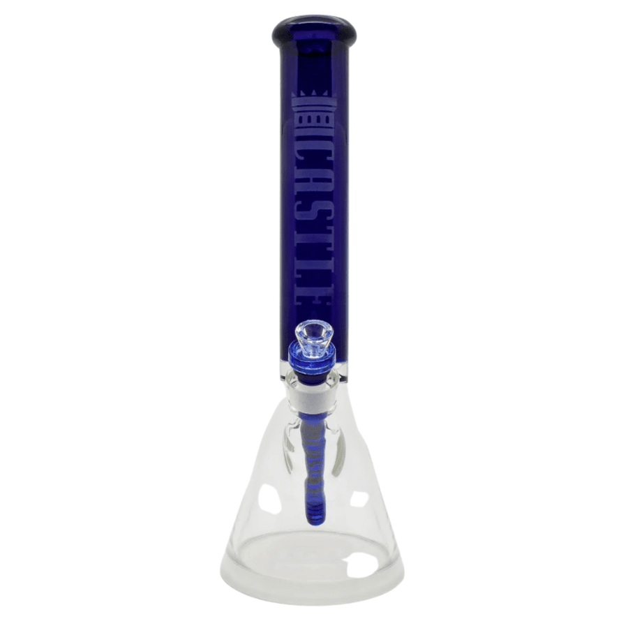 Castle Glassworks 7mm Colored Tube Beaker-16" Blue Vape Superstore  Saskatchewan Canada