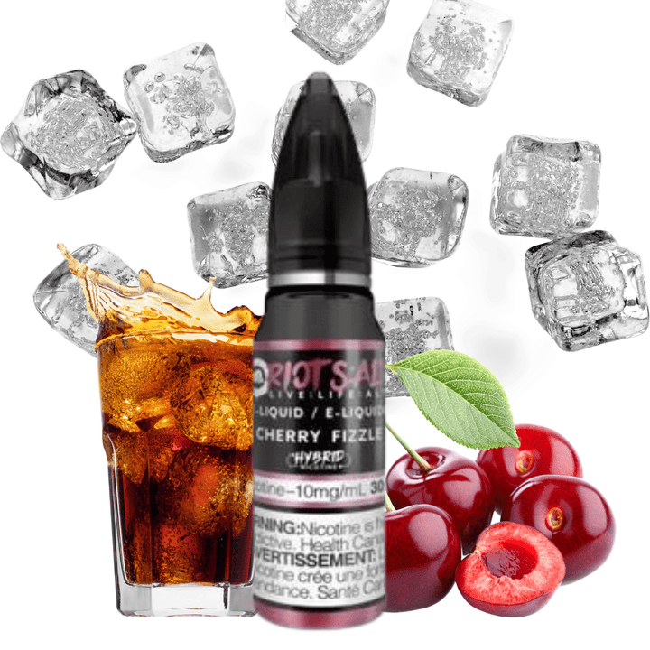 Cherry Fizzle Salt by Riot Squad E-Liquid 10mg / 30ml Vapexcape Vape and Bong Shop Regina Saskatchewan