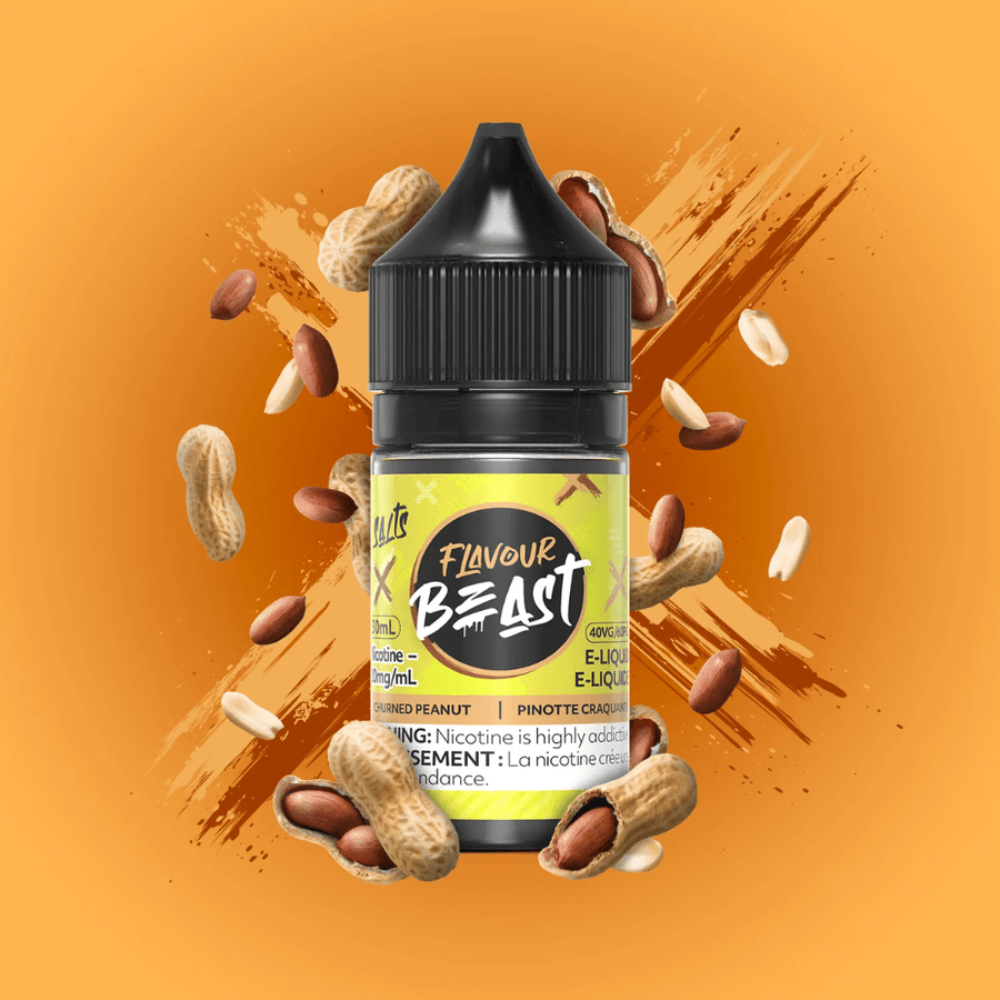 Churned Peanut Salts by Flavour Beast E-Liquid 30ml / 20mg Vapexcape Vape and Bong Shop Regina Saskatchewan