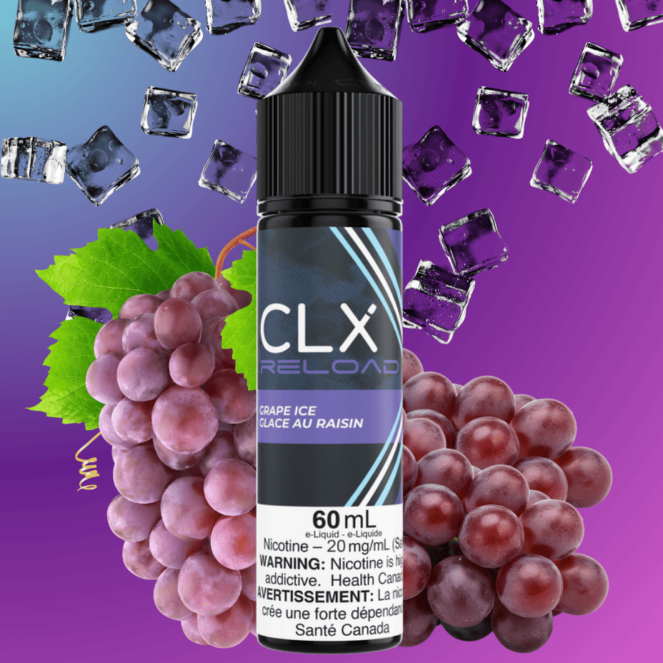 CLX Reload 60ml Salt - Grape Ice 60mL / 20mg Vape Superstore  Saskatchewan Canada