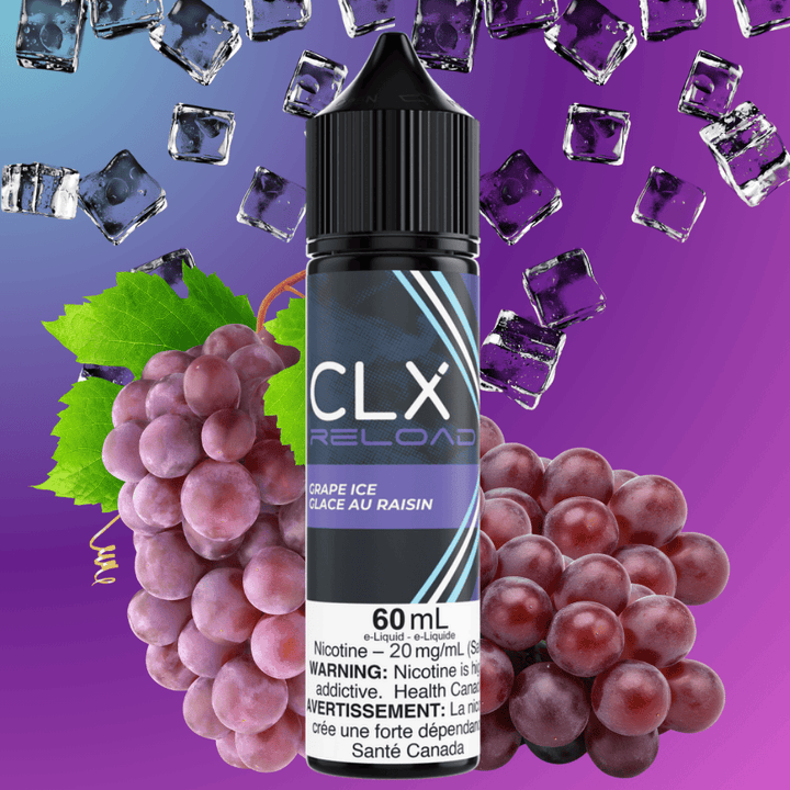 CLX Reload 60ml Salt - Grape Ice 60mL / 20mg Vape Superstore  Saskatchewan Canada