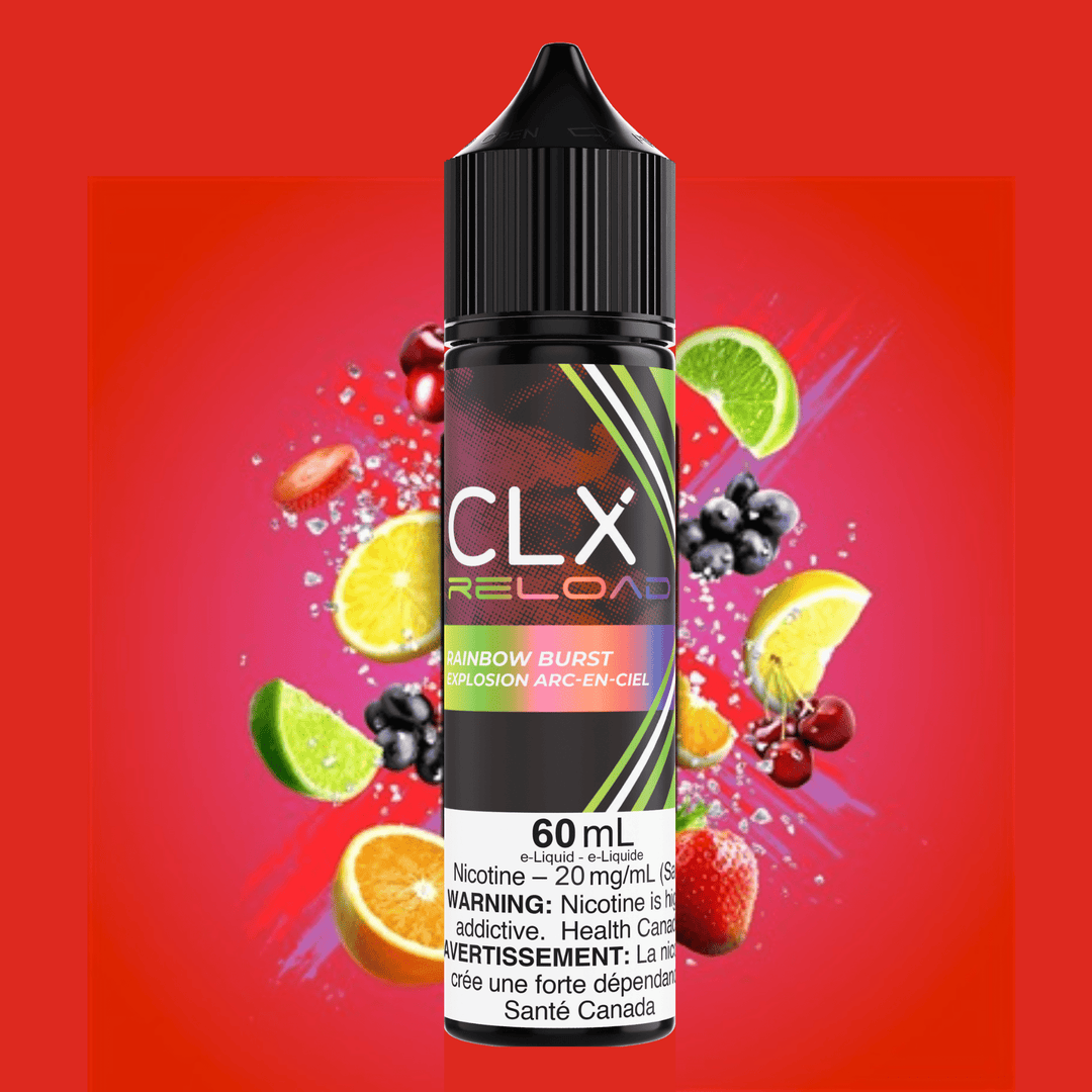 CLX Reload 60ml Salt-Rainbow Burst 60ml / 20mg Vapexcape Vape and Bong Shop Regina Saskatchewan