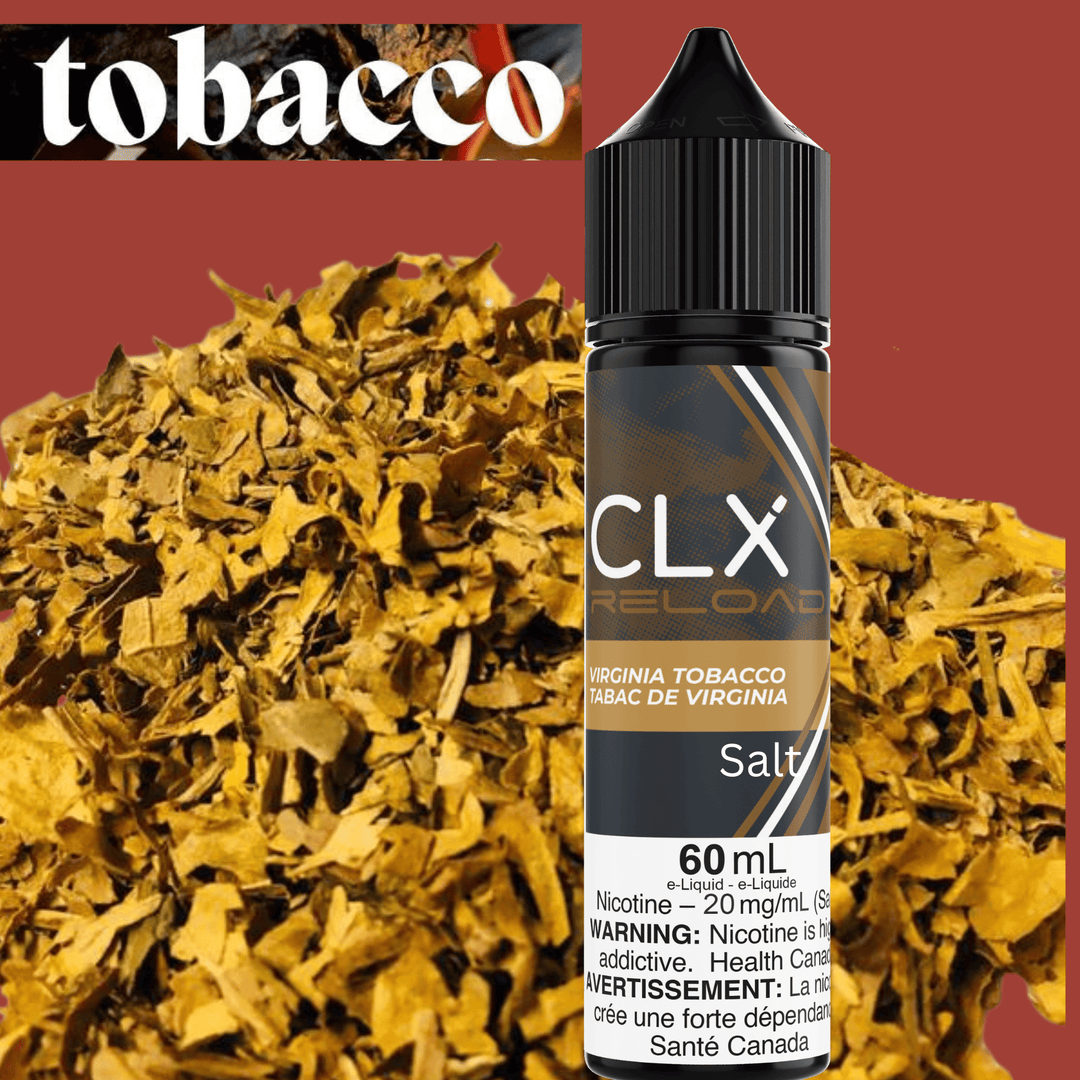 CLX Reload 60ml Salt-Virginia Tobacco 60ml / 20mg Vapexcape Vape and Bong Shop Regina Saskatchewan