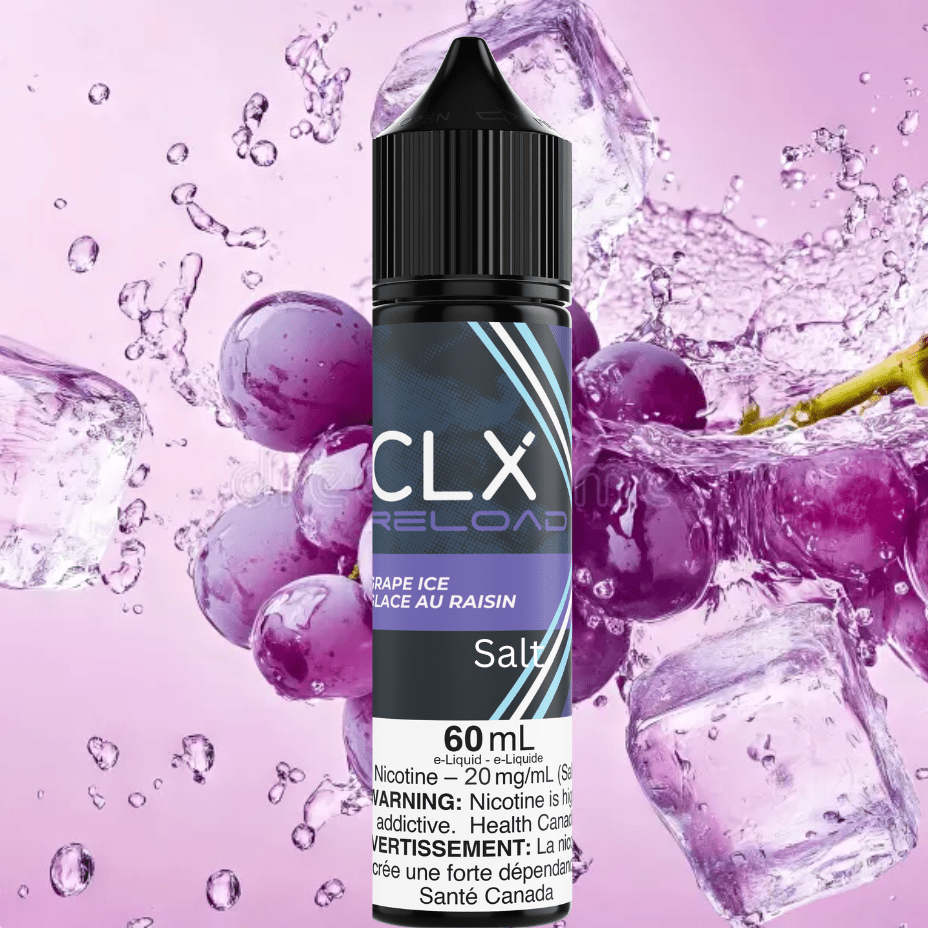 CLX Reload Salt 60ml-Grape Ice 20mg Vapexcape Vape and Bong Shop Regina Saskatchewan