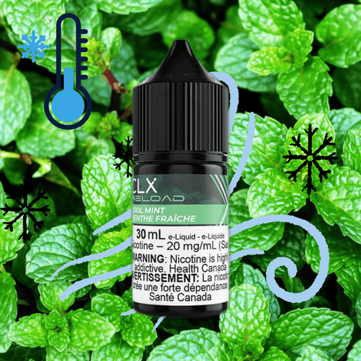 Cool Mint Salt by CLX Reload E-Liquid 30mL / 10mg Vape Superstore  Saskatchewan Canada
