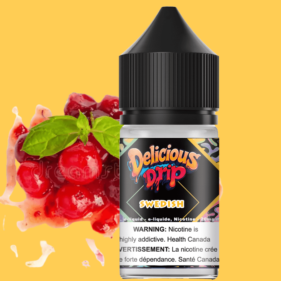 Delicious Drip Salt-Swedish 30ml / 20mg Vapexcape Vape and Bong Shop Regina Saskatchewan
