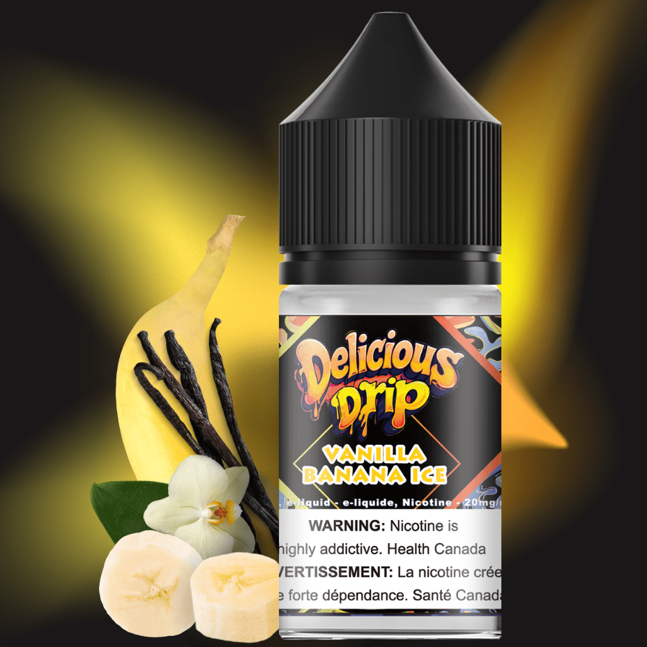 Delicious Drip Salt-Vanilla Banana in Regina Canada Vapexcape Vape  SuperStore-Vape & Bong Shop