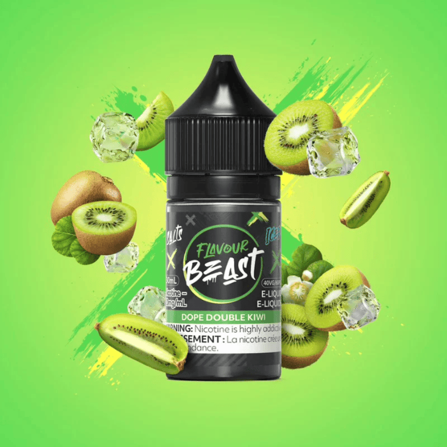 Dope Double Kiwi Iced Salts by Flavour Beast E-Liquid 20mg Vape Superstore  Saskatchewan Canada