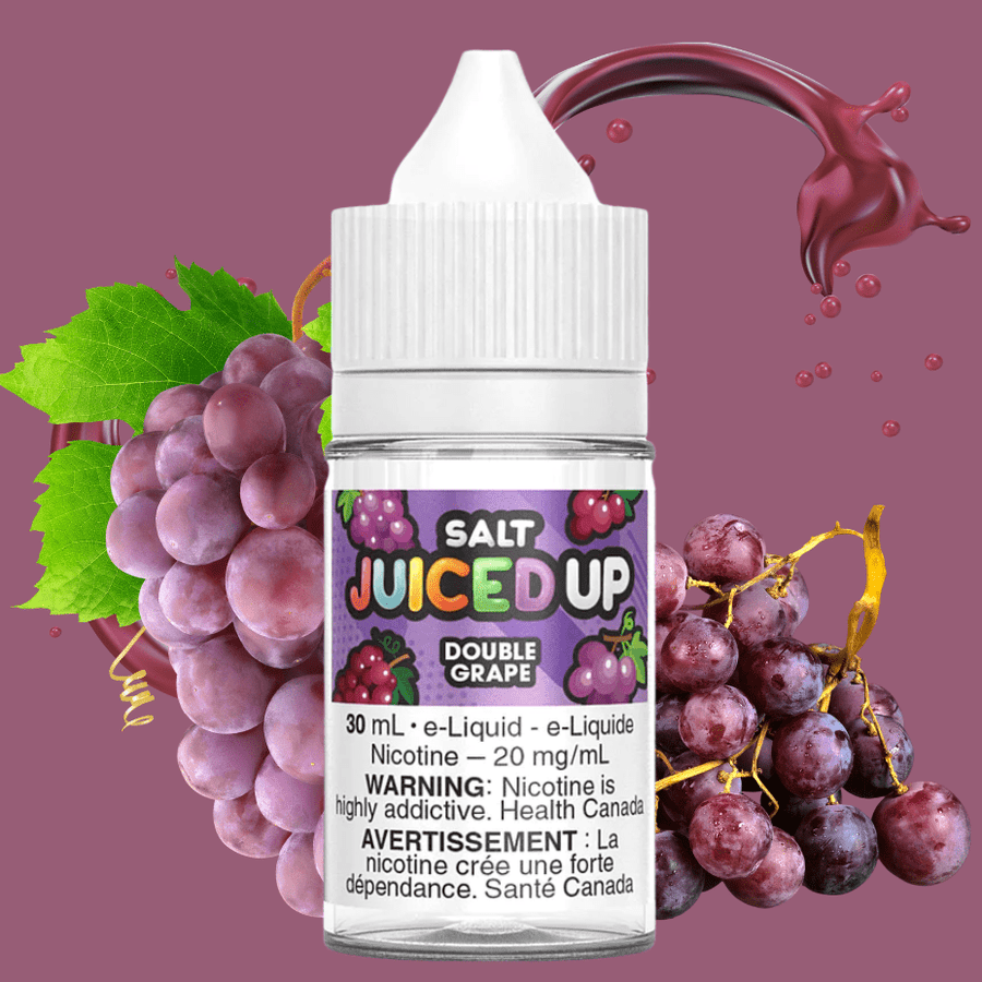 Double Grape Salt by Juiced Up E-Liquid 12mg Vapexcape Vape and Bong Shop Regina Saskatchewan