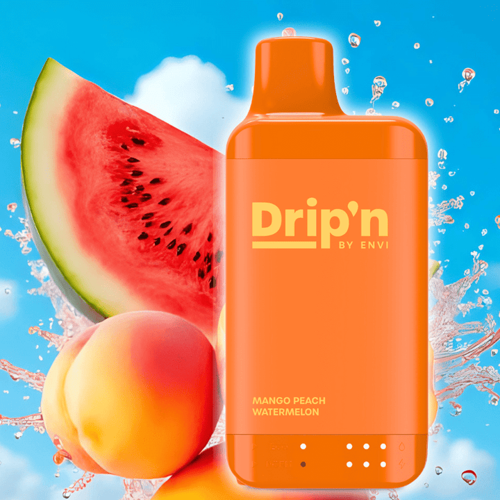 Drip'n by Envi 16K Disposable Vape - Mango Peach Watermelon 20mg / 8mL / 16000 Puffs Vape Superstore  Saskatchewan Canada