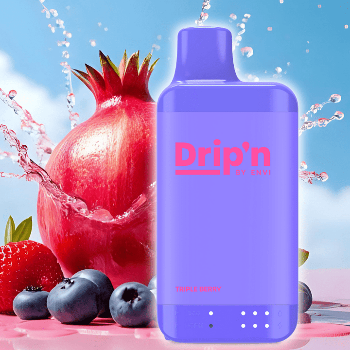 Drip'n by Envi 16K Disposable Vape - Triple Berry 8mL/16000 Puffs / 20mg Vape Superstore  Saskatchewan Canada