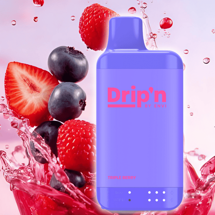 Drip'n by Envi 16K Disposable Vape - Triple Berry 8mL/16000 Puffs / 20mg Vape Superstore  Saskatchewan Canada