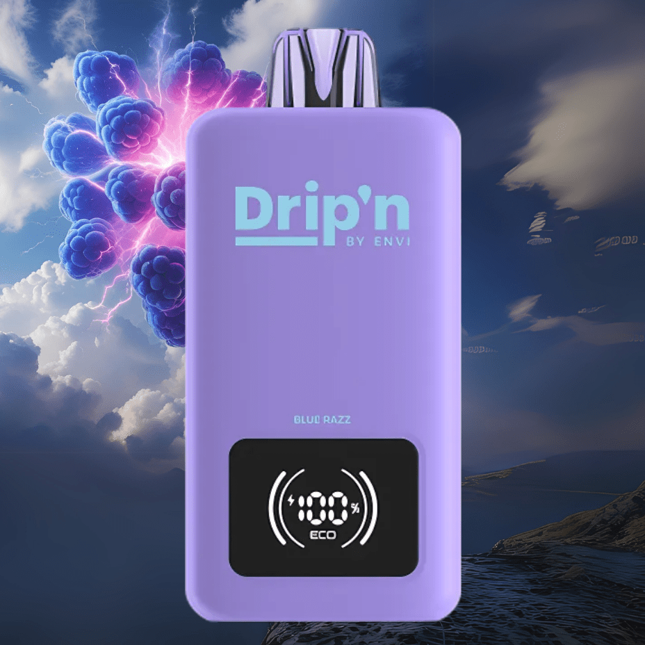 Drip'n by Envi 70K Disposable Vape - Blue Razz Vape Superstore  Saskatchewan Canada