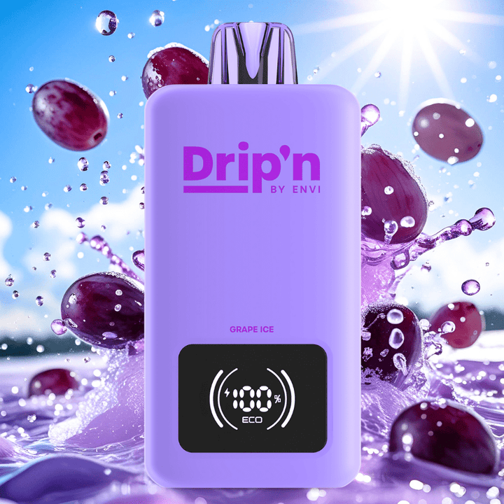 Drip'n by Envi 70K Disposable Vape - Grape Ice 26mL / 70000 Puffs / 20mg Vape Superstore  Saskatchewan Canada