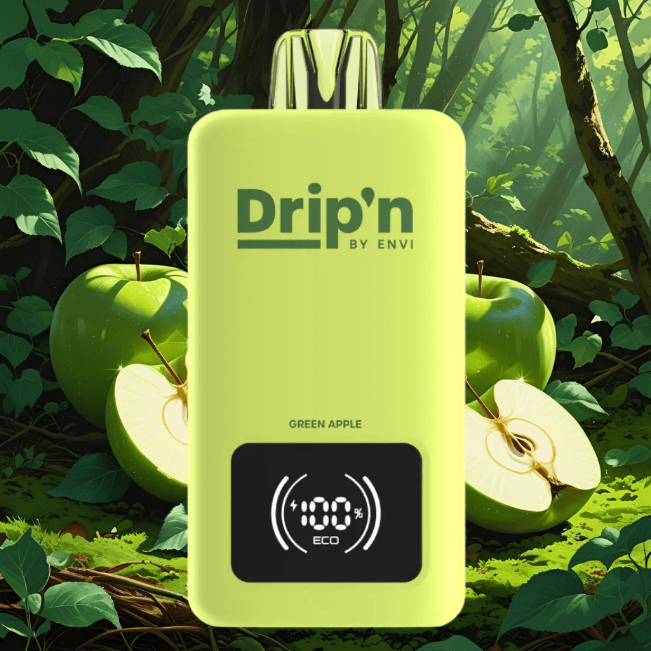 Drip'n by Envi 70K Disposable Vape - Green Apple Vape Superstore  Saskatchewan Canada
