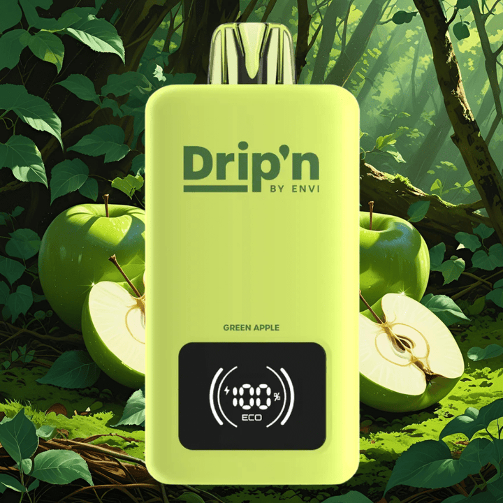 Drip'n by Envi 70K Disposable Vape - Green Apple Vape Superstore  Saskatchewan Canada
