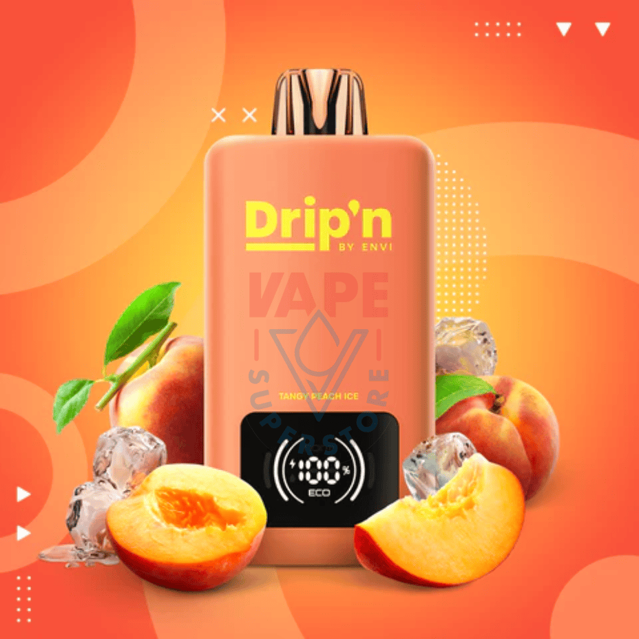 Vape jetable Drip'n by Envi 70K - Pche glace acidule Saskatchewan,  Canada Vapexcape Vape SuperStore-Vape & Bong Shop
