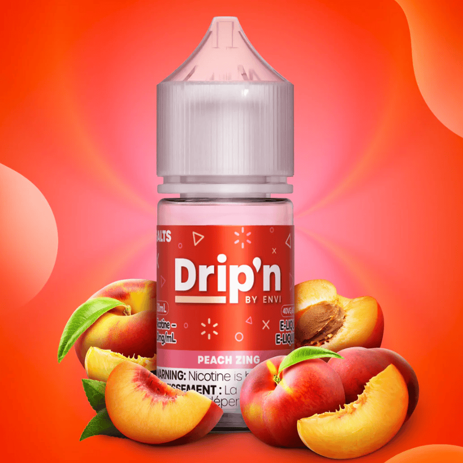 Drip'n by Envi Classics Salt-Peach Zing 30mL / 20mg Vape Superstore  Saskatchewan Canada