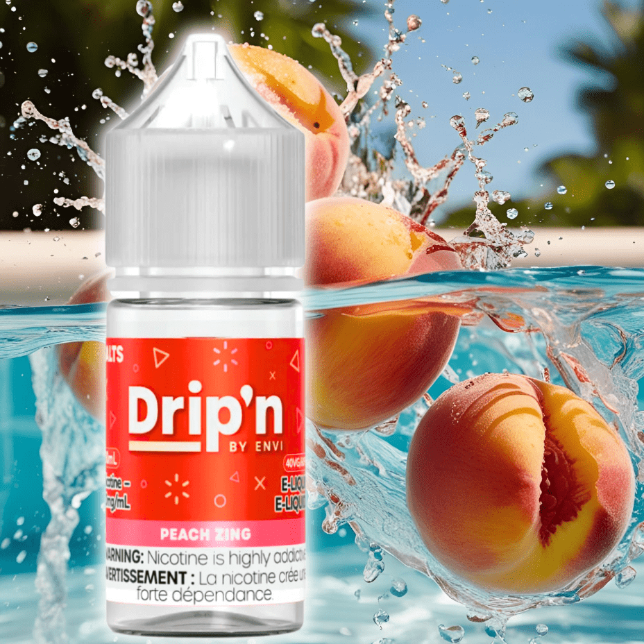 Drip'n by Envi Classics Salt-Peach Zing Vape Superstore  Saskatchewan Canada