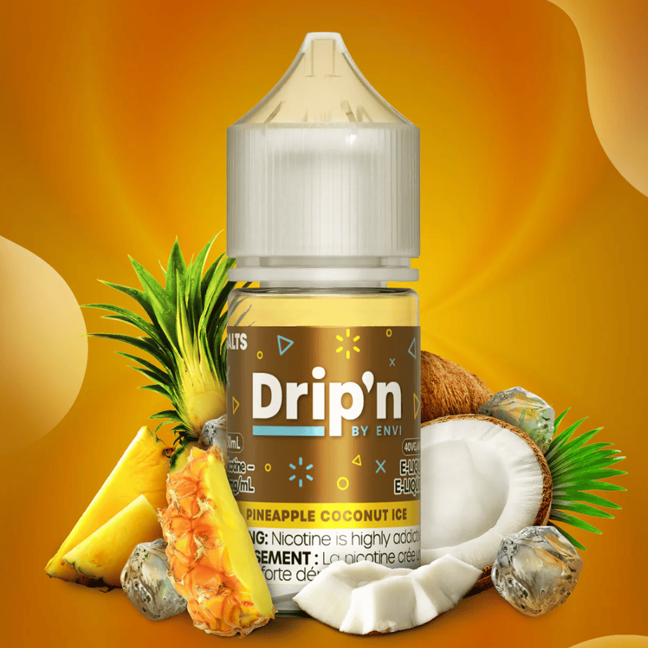 Drip'n by Envi Classics Salt-Pineapple Coconut Ice 30mL / 20mg Vape Superstore  Saskatchewan Canada