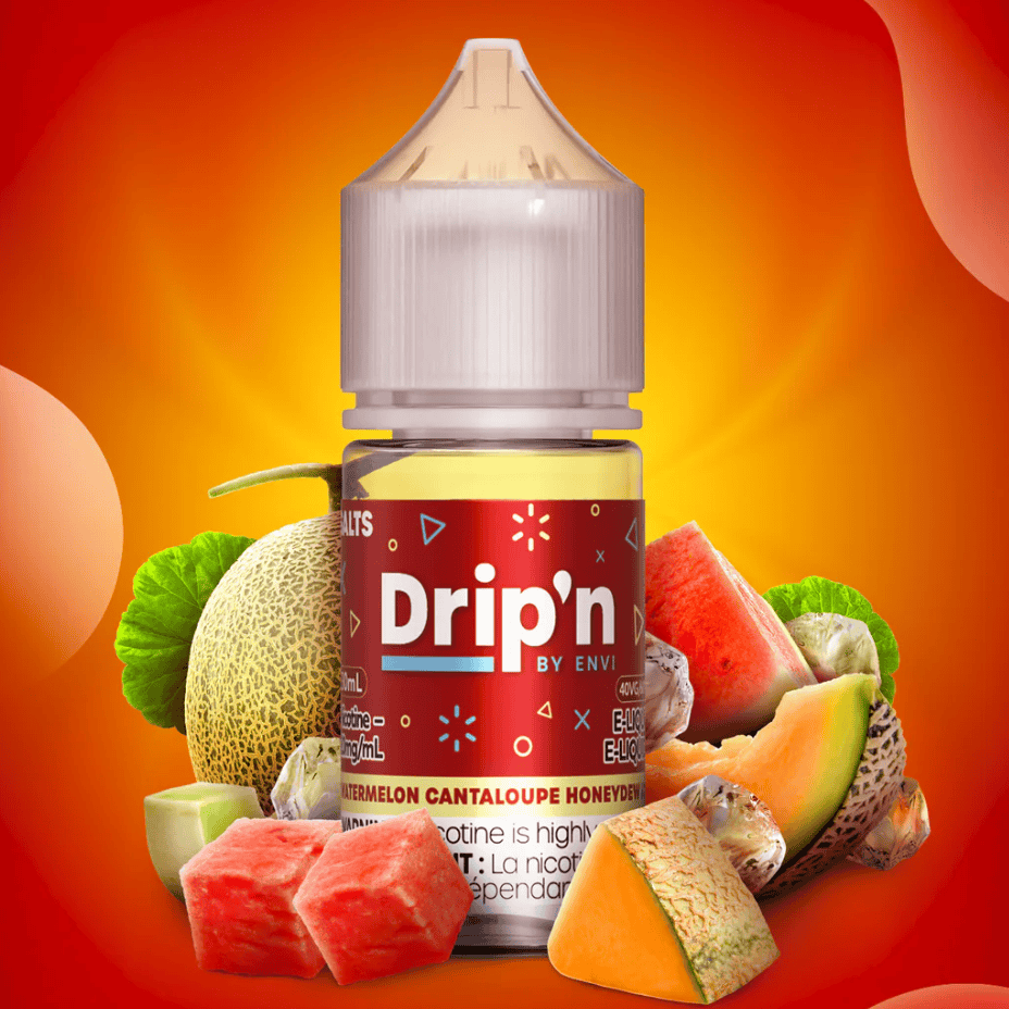 Drip'n by Envi Classics Salt-Watermelon Cantaloupe Honeydew Ice 30mL / 20mg Vape Superstore  Saskatchewan Canada